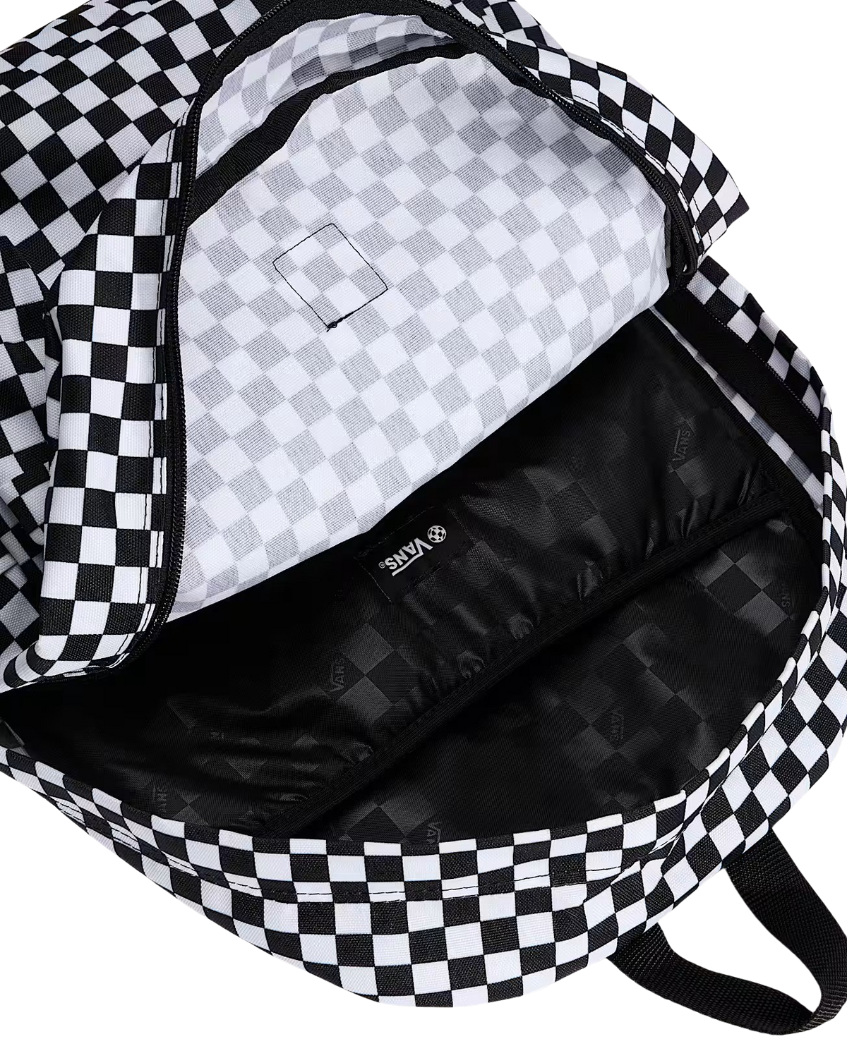 The Vans Old Skool Check Backpack in Black & White
