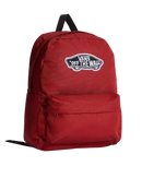 The Vans Old Skool Checkerboard Backpack in Poppy Ember