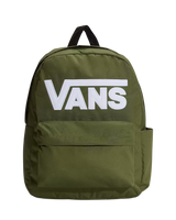 The Vans Old Skool Drop V Backpack in Green Balsam