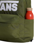 The Vans Old Skool Drop V Backpack in Green Balsam