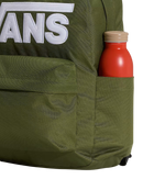 The Vans Old Skool Drop V Backpack in Green Balsam