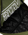 The Vans Old Skool Drop V Backpack in Green Balsam