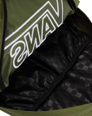 The Vans Old Skool Drop V Backpack in Green Balsam
