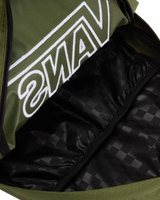 The Vans Old Skool Drop V Backpack in Green Balsam