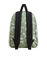 Old Skool Grom Backpack in Loden Green & White