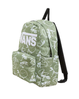 Old Skool Grom Backpack in Loden Green & White