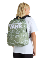 Old Skool Grom Backpack in Loden Green & White