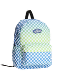 The Vans Old Skool Grom Check Backpack in True Navy