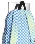 The Vans Old Skool Grom Check Backpack in True Navy