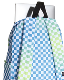 The Vans Old Skool Grom Check Backpack in True Navy