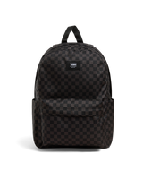 The Vans Old Skool Grom Check Backpack in Black & Charcoal