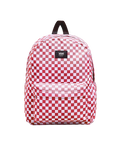 Old Skool Grom Check Backpack in Coral Blush