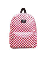 Old Skool Grom Check Backpack in Coral Blush