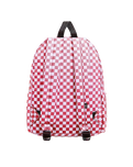 Old Skool Grom Check Backpack in Coral Blush