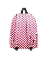 Old Skool Grom Check Backpack in Coral Blush