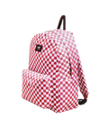 Old Skool Grom Check Backpack in Coral Blush
