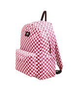 Old Skool Grom Check Backpack in Coral Blush