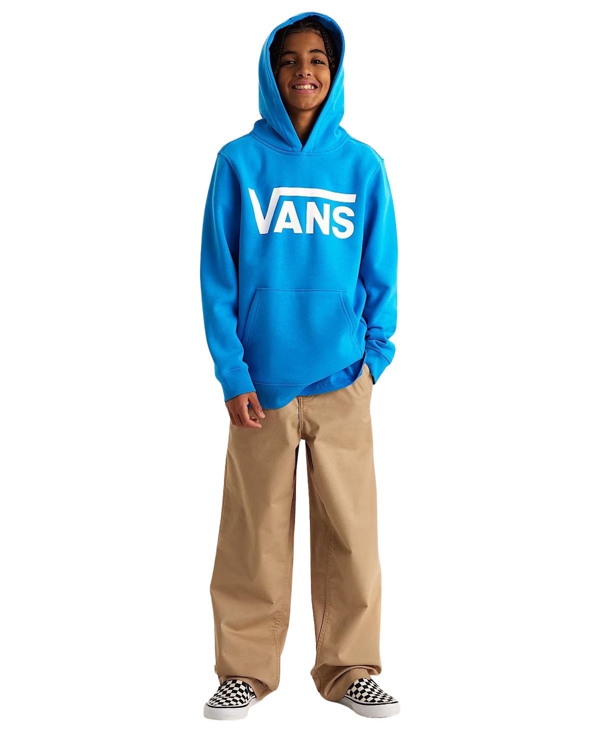 Boys Classic II Hoodie in Bright Azure