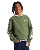 The Vans Boys Exposition Check Sweatshirt in Pine Forest | Available at Anns Cottage