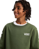 The Vans Boys Exposition Check Sweatshirt in Pine Forest | Available at Anns Cottage
