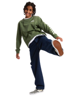 The Vans Boys Exposition Check Sweatshirt in Pine Forest | Available at Anns Cottage