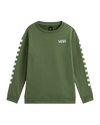 The Vans Boys Exposition Check Sweatshirt in Pine Forest | Available at Anns Cottage