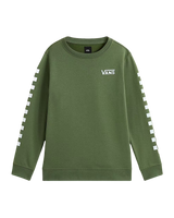 The Vans Boys Exposition Check Sweatshirt in Pine Forest | Available at Anns Cottage