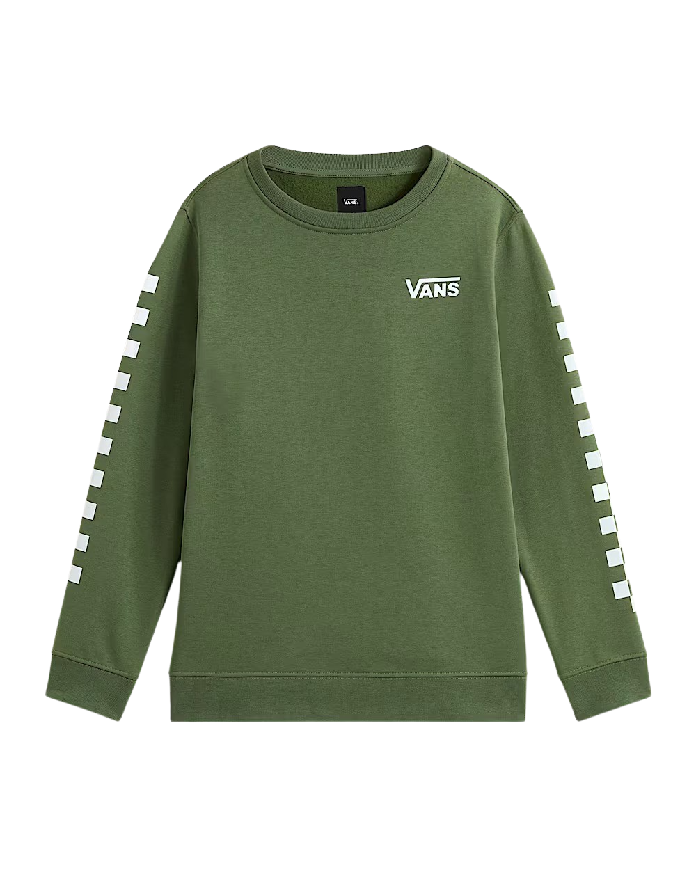 The Vans Boys Exposition Check Sweatshirt in Pine Forest | Available at Anns Cottage