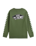 The Vans Boys Exposition Check Sweatshirt in Pine Forest | Available at Anns Cottage