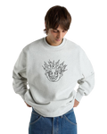 Skate Smile Spike Sweatshirt in Ash Heather