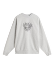 Skate Smile Spike Sweatshirt in Ash Heather