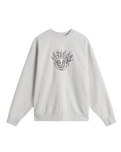 Skate Smile Spike Sweatshirt in Ash Heather
