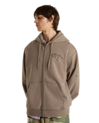 Skate V Thorn Zip Hoodie in Walnut