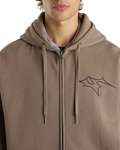 Skate V Thorn Zip Hoodie in Walnut