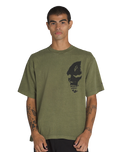 Skate Mike G Skull T-Shirt in Grape Leaf