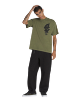 Skate Mike G Skull T-Shirt in Grape Leaf