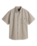 Lawson Stripe Woven Shirt in London Fog & Lemon Icing