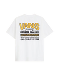 The Vans Shop Front T-Shirt in White & Sunny Yellow | Available at Anns Cottage