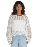 Mila Open Knit Crop Top in Marshmallow
