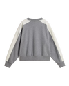 Retro Color Block Crew Sweatshirt in Cement Heather