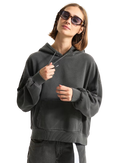 Retro Hoodie in Asphalt