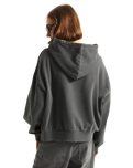 Retro Hoodie in Asphalt