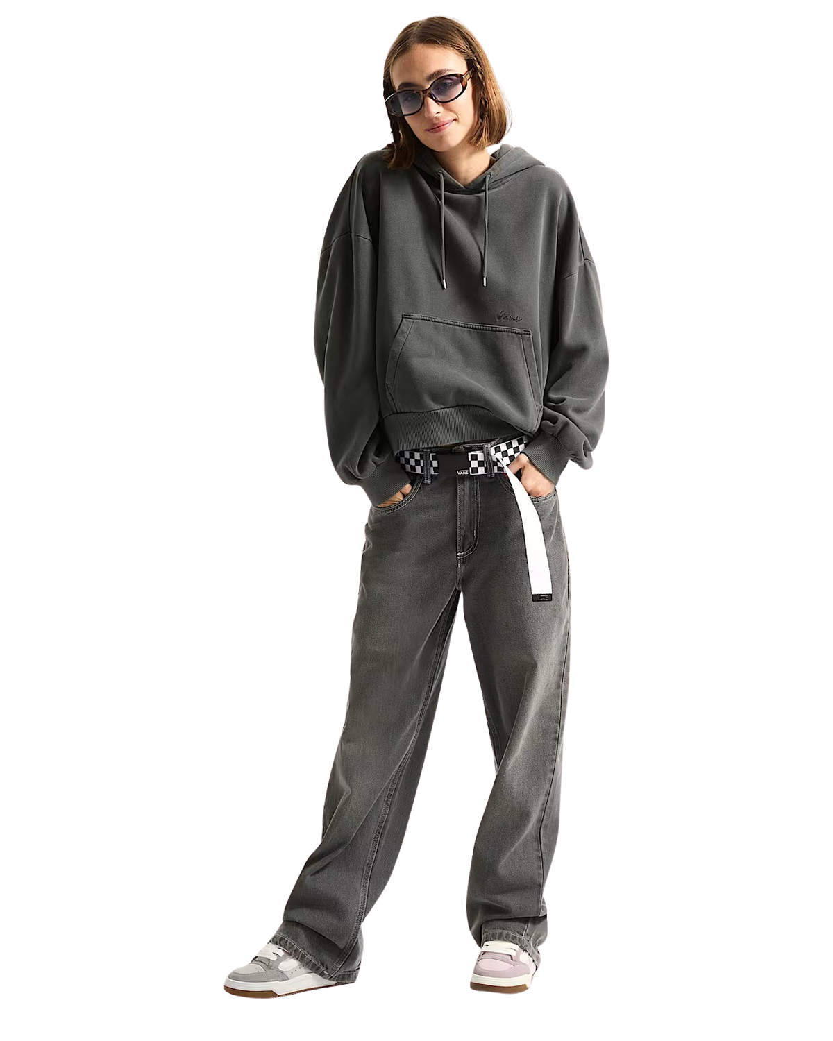Retro Hoodie in Asphalt