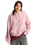 Retro Hoodie in Pink Dawn