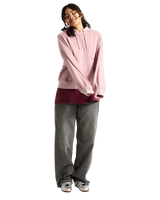 Retro Hoodie in Pink Dawn
