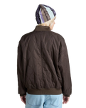 Bennett Quilted Bomber Jacket in Turkish Coffee
