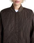 Bennett Quilted Bomber Jacket in Turkish Coffee