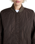 Bennett Quilted Bomber Jacket in Turkish Coffee
