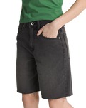 Sirelle Cut-Off Shorts in Washed Black