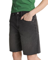 Sirelle Cut-Off Shorts in Washed Black